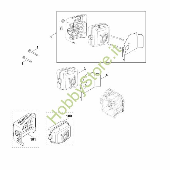 Picture of F - Scarico XT-800 (XT800-0032)